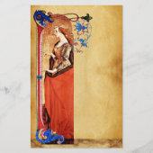 SAINT MARY MAGDALENE FLORENTIJNSE BLOEMENPERKAMENT BRIEFPAPIER (Voorkant)