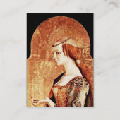 SAINT MARY MAGDALENE, Gold, rood, zwart Visitekaartje (Achterkant)