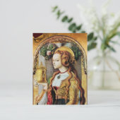 SAINT MARY MAGDALENE Parchment Briefkaart (Staand voorkant)