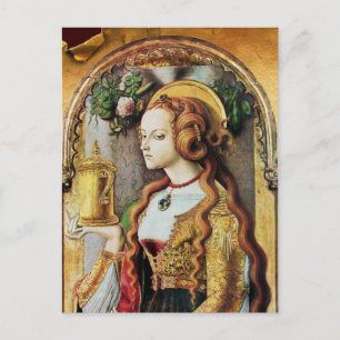 SAINT MARY MAGDALENE Parchment Briefkaart
