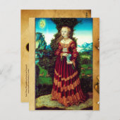 SAINT MARY MAGDALENE Parchment Briefkaart (Voorkant / Achterkant)