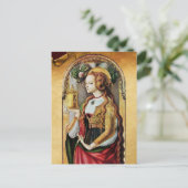 SAINT MARY MAGDALENE Parchment Briefkaart (Staand voorkant)