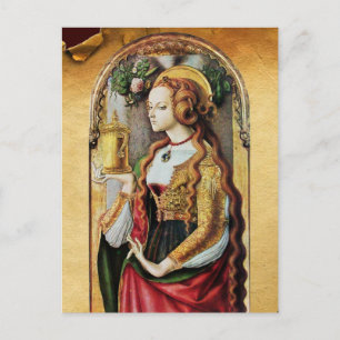 SAINT MARY MAGDALENE Parchment Briefkaart