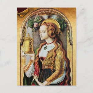 SAINT MARY MAGDALENE Parchment Briefkaart
