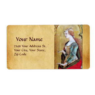 SAINT MARY MAGDALENE Parchment Etiket