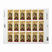 SAINT MARY MAGDALENE Parchment Etiket (Full Sheet)