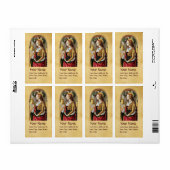 SAINT MARY MAGDALENE Parchment Etiket (Full Sheet)