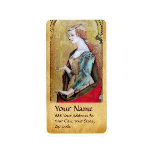 SAINT MARY MAGDALENE Parchment Etiket