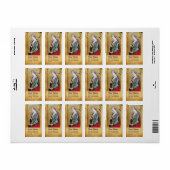 SAINT MARY MAGDALENE Parchment Etiket (Full Sheet)