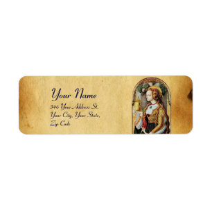 SAINT MARY MAGDALENE Parchment Etiket