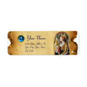 SAINT MARY MAGDALENE Parchment Gemstone Monogram Etiket (Voorkant)