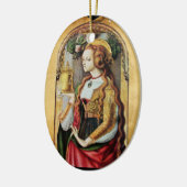 SAINT MARY MAGDALENE , Parchment Keramisch Ornament (Links)