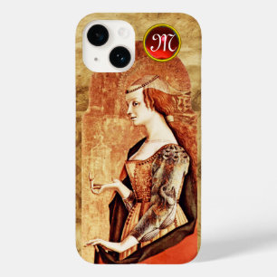 SAINT MARY MAGDALENE Parchment Ruby Gem Monogram Case-Mate iPhone 14 Hoesje