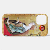SAINT MARY MAGDALENE Parchment Ruby Gem Monogram Case-Mate iPhone Case (Achterkant (horizontaal))