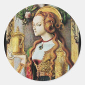 SAINT MARY MAGDALENE RONDE STICKER (Voorkant)