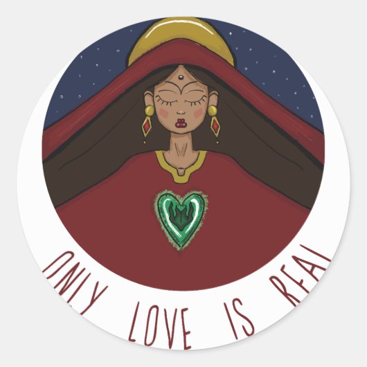 Saint Mary Magdalene Ronde Sticker (Voorkant)