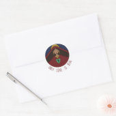 Saint Mary Magdalene Ronde Sticker (Envelop)