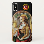 SAINT MARY MAGDALENE Ruby Gem Monogram, zwart Case-Mate iPhone Case (Achterkant)