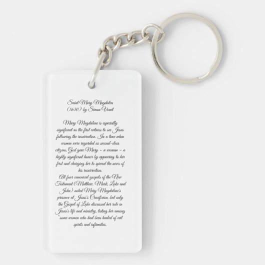 Saint Mary Magdalene Sleutelhanger (achterkant)