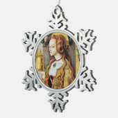 SAINT MARY MAGDALENE TIN SNEEUWVLOK ORNAMENT (Rechts)