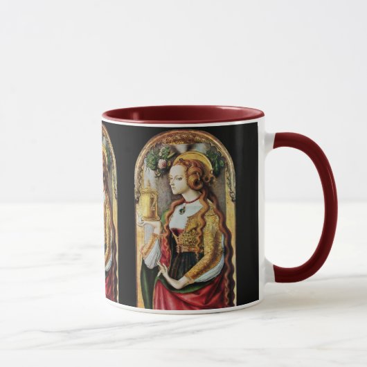 SAINT MARY MAGDALENE, zwart rood Mok (Rechts)