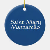 Saint Mary Mazzarello* kerstversiering Keramisch Ornament (Achterkant)