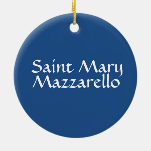 Saint Mary Mazzarello* kerstversiering Keramisch Ornament (Achterkant)