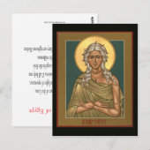 Saint Mary of Egypt Prayer Card Briefkaart (Voorkant / Achterkant)