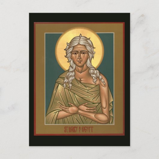 Saint Mary of Egypt Prayer Card Briefkaart (Voorkant)