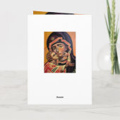 Saint Mary Teotokos Feestdagen Kaart (Achterkant)