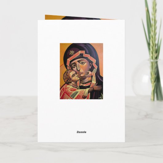 Saint Mary Teotokos Feestdagen Kaart (Achterkant)
