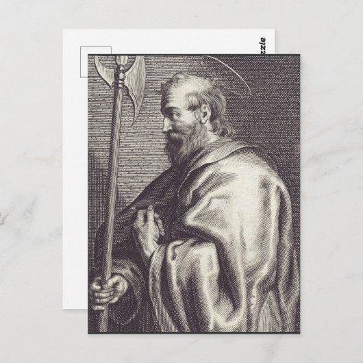 Saint Matthew de Apostle Briefkaart (Voorkant / Achterkant)