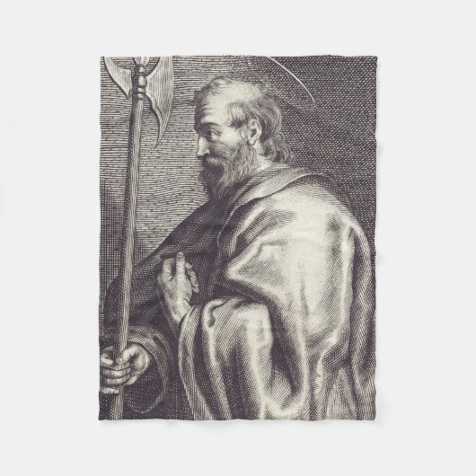 Saint Matthew de Apostle Fleece Deken (Voorkant)