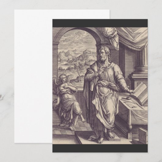 Saint Matthew de Apostle Kaart (Voorkant / Achterkant)