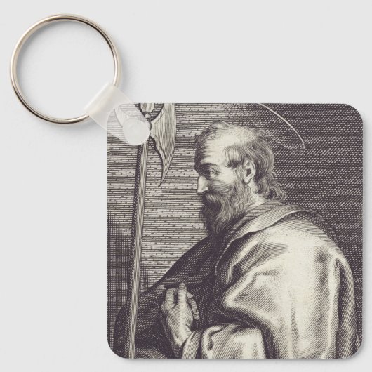 Saint Matthew de Apostle Sleutelhanger (Voorkant)
