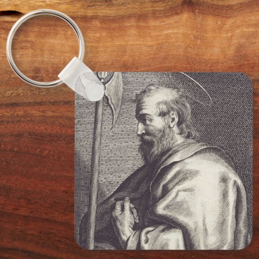 Saint Matthew de Apostle Sleutelhanger (Voorkant)