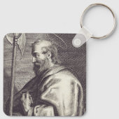 Saint Matthew de Apostle Sleutelhanger (Achterkant)