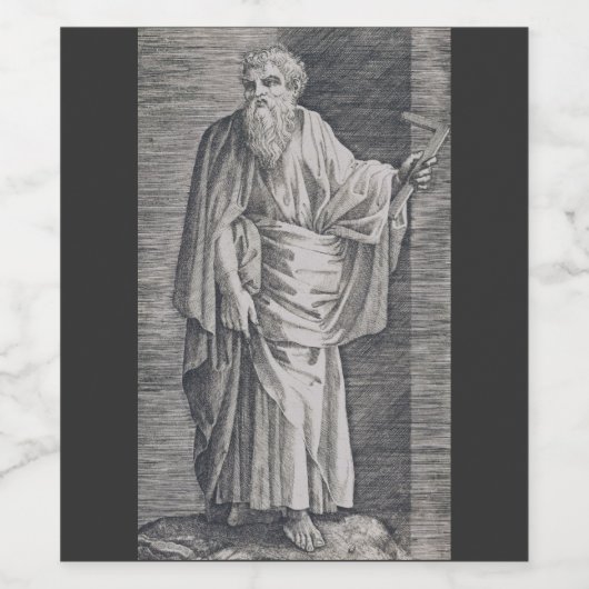 Saint Matthew de Apostle Wijn Etiket (Enkel label)