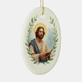 Saint Matthew God's Peace and Blessings Scripture Keramisch Ornament (Rechts)