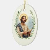 Saint Matthew God's Peace and Blessings Scripture Keramisch Ornament (Links)