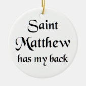saint matthew keramisch ornament (Voorkant)