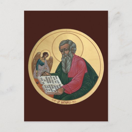 Saint Matthew Prayer-kaart Briefkaart (Voorkant)