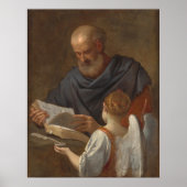 Saint Matthew - Simone Cantarini Fine Art Poster (Voorkant)