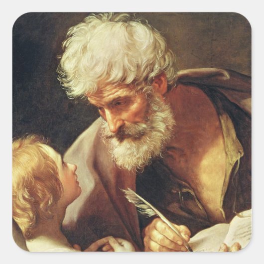 Saint Matthew Vierkante Sticker (Voorkant)