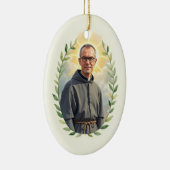 Saint Maximilian Kolbe God's Peace and Blessing Keramisch Ornament (Rechts)