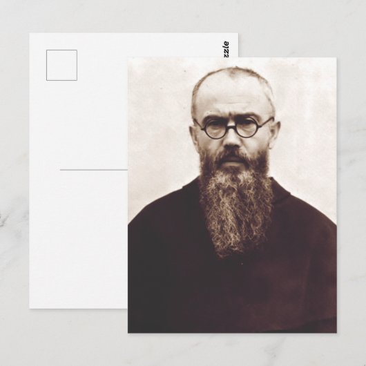 Saint Maximilian Kolbe Poolse katholieke priester Briefkaart (Voorkant / Achterkant)