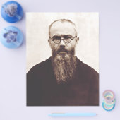 Saint Maximilian Kolbe Poolse katholieke priester Flyer (Enkel)