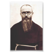 Saint Maximilian Kolbe Poolse katholieke priester Foto Afdruk (Voorkant)
