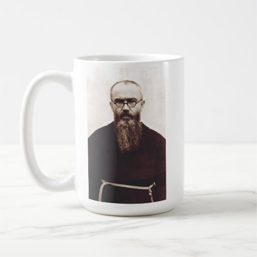 Saint Maximilian Kolbe Poolse katholieke priester Koffiemok (Links)