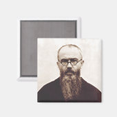 Saint Maximilian Kolbe Poolse katholieke priester Magneet (Voorkant / Achterkant)
